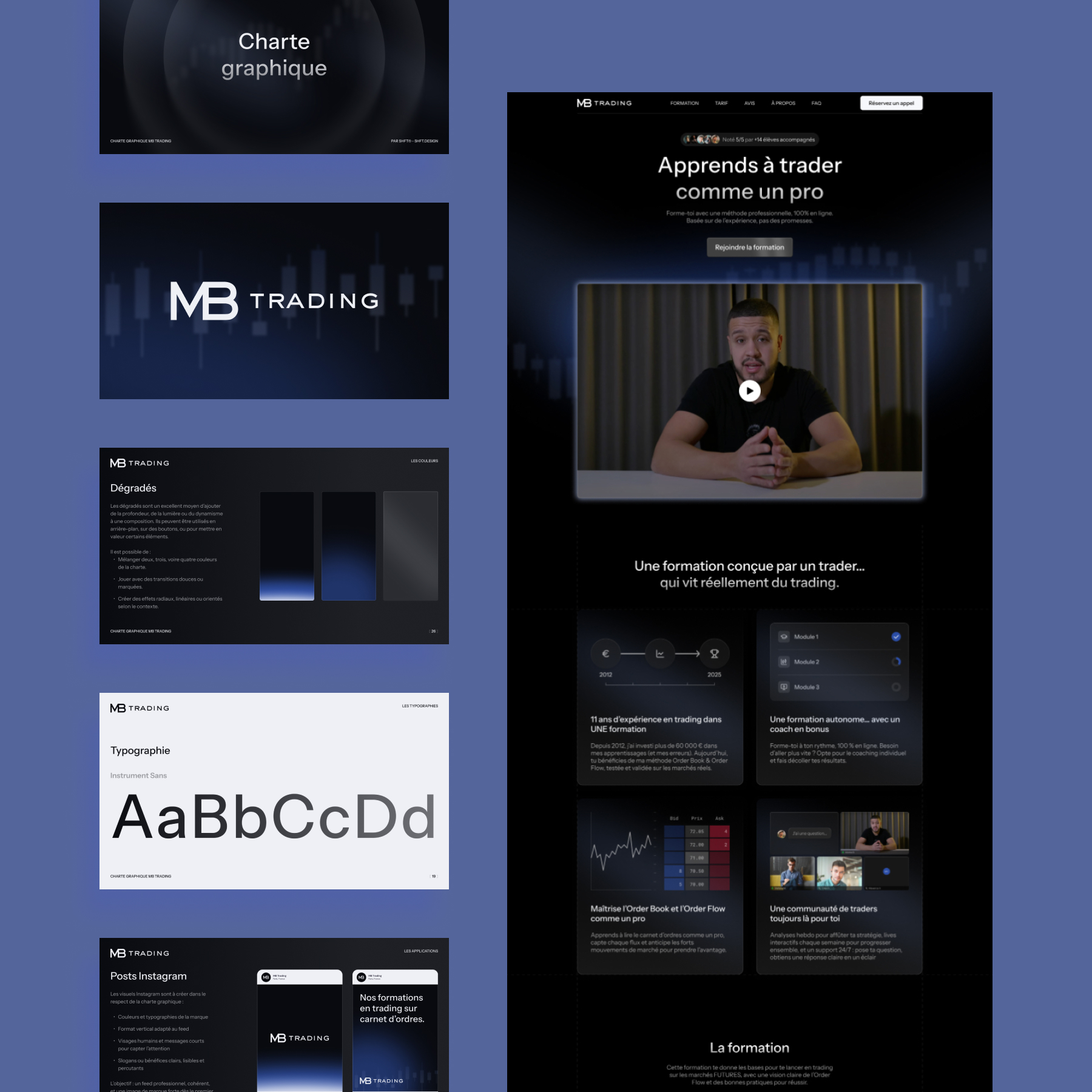 MB Trading - Branding & Landing page