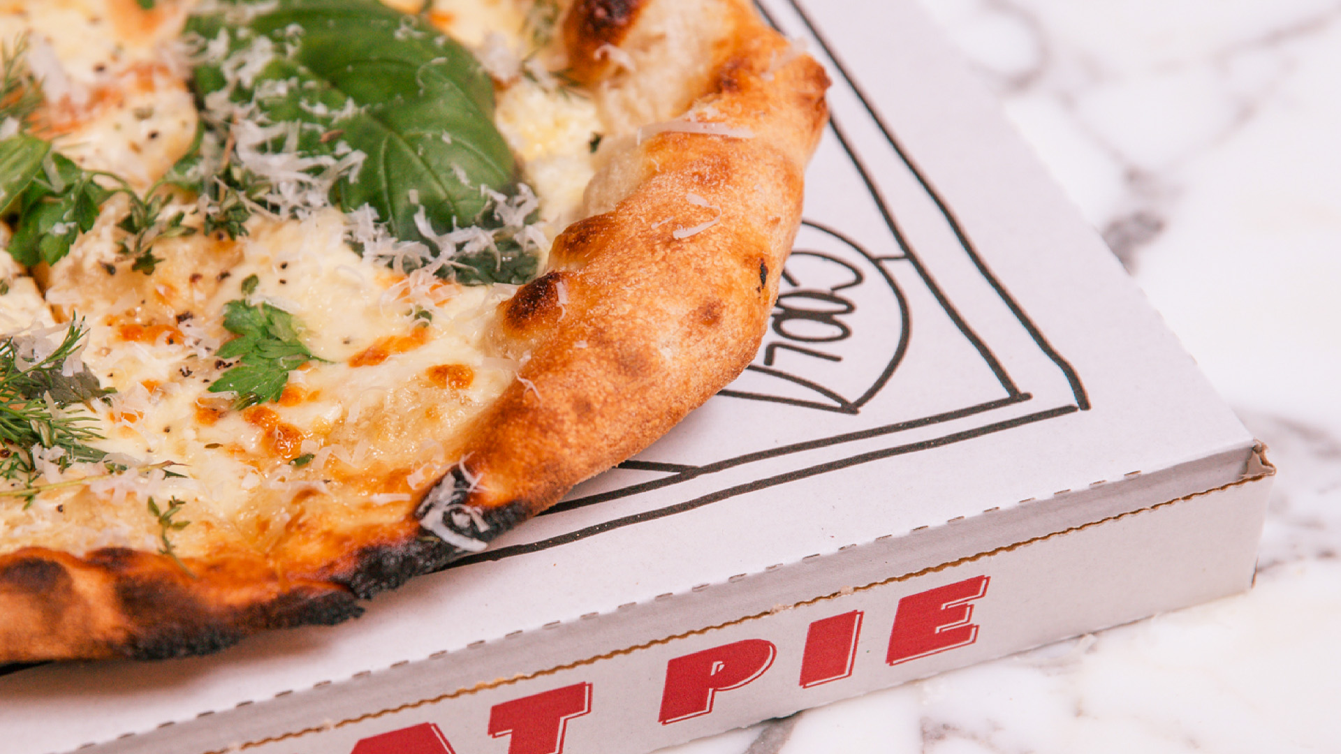 Branding design for restaurant The Fat Pie