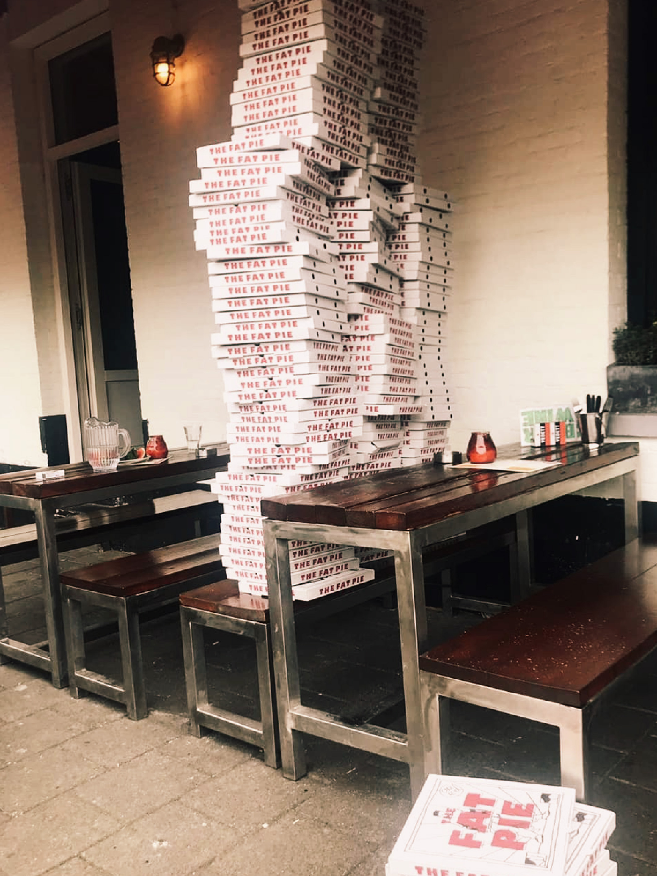 Branding design for restaurant The Fat Pie