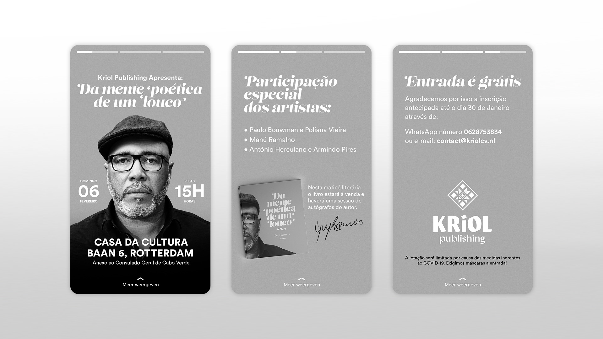 "Da Mente Poética de um Louco" book design.