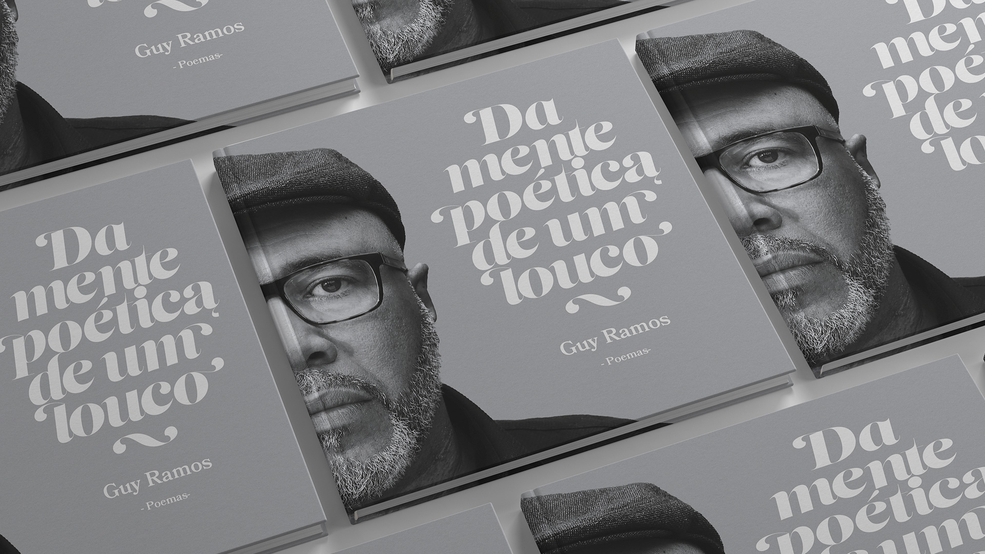 "Da Mente Poética de um Louco" book design.