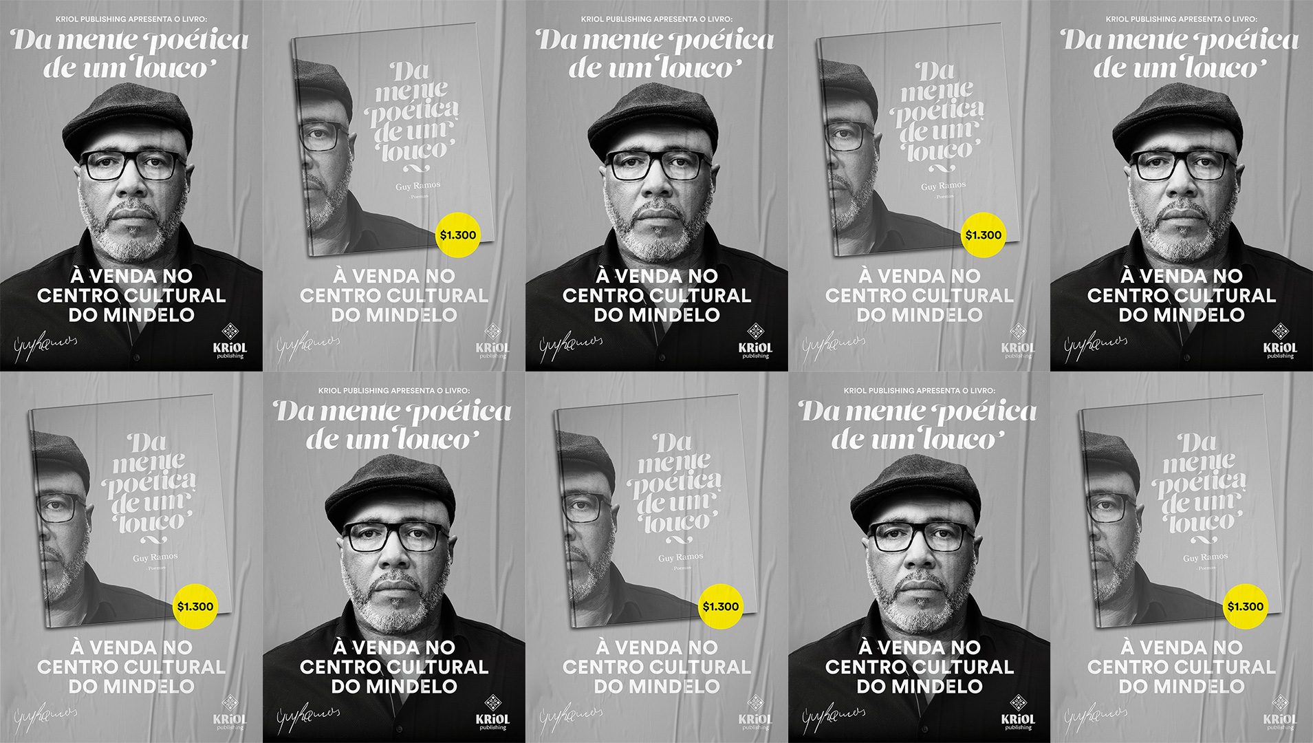"Da Mente Poética de um Louco" book design.