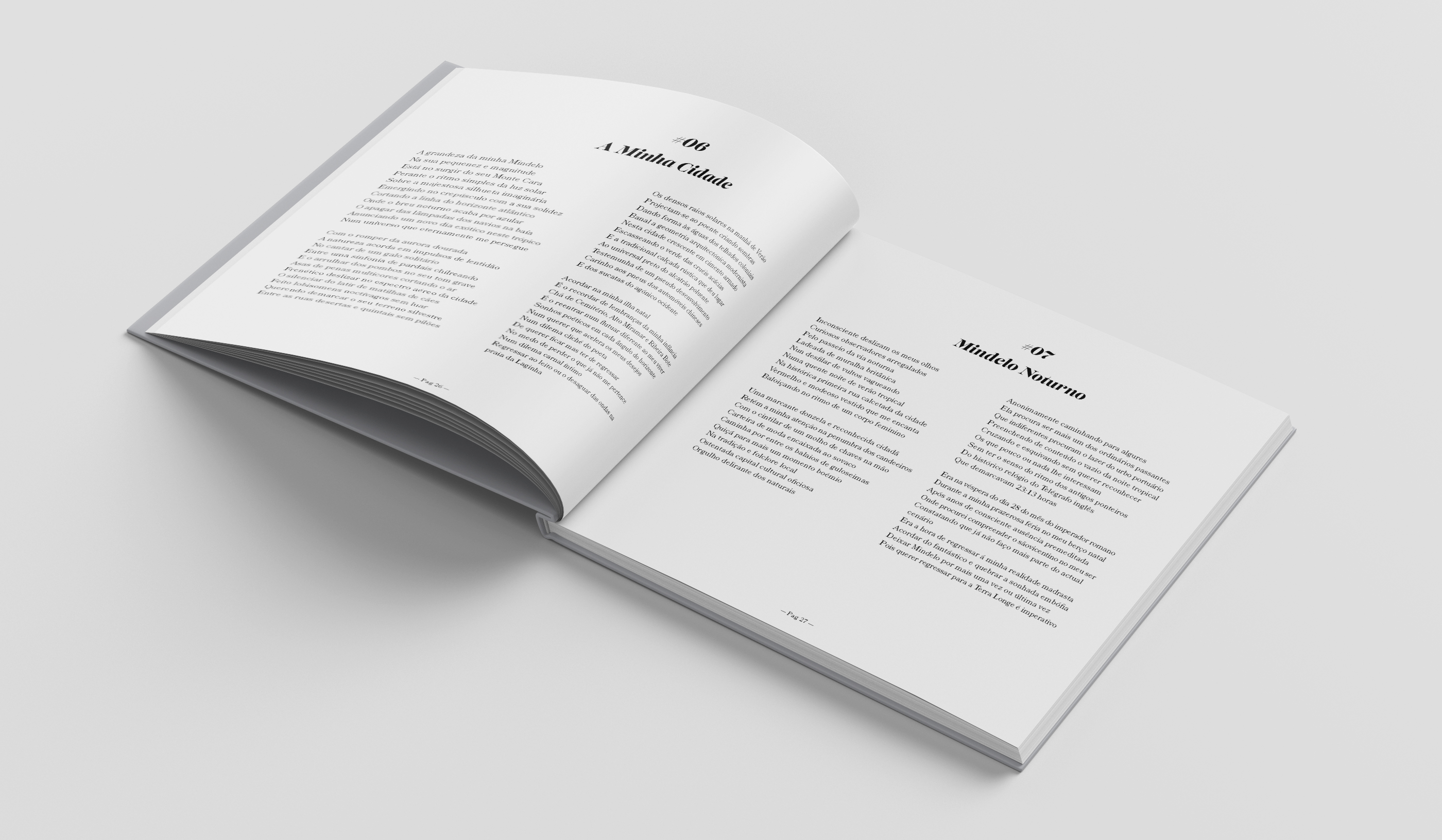 "Da Mente Poética de um Louco" book design.
