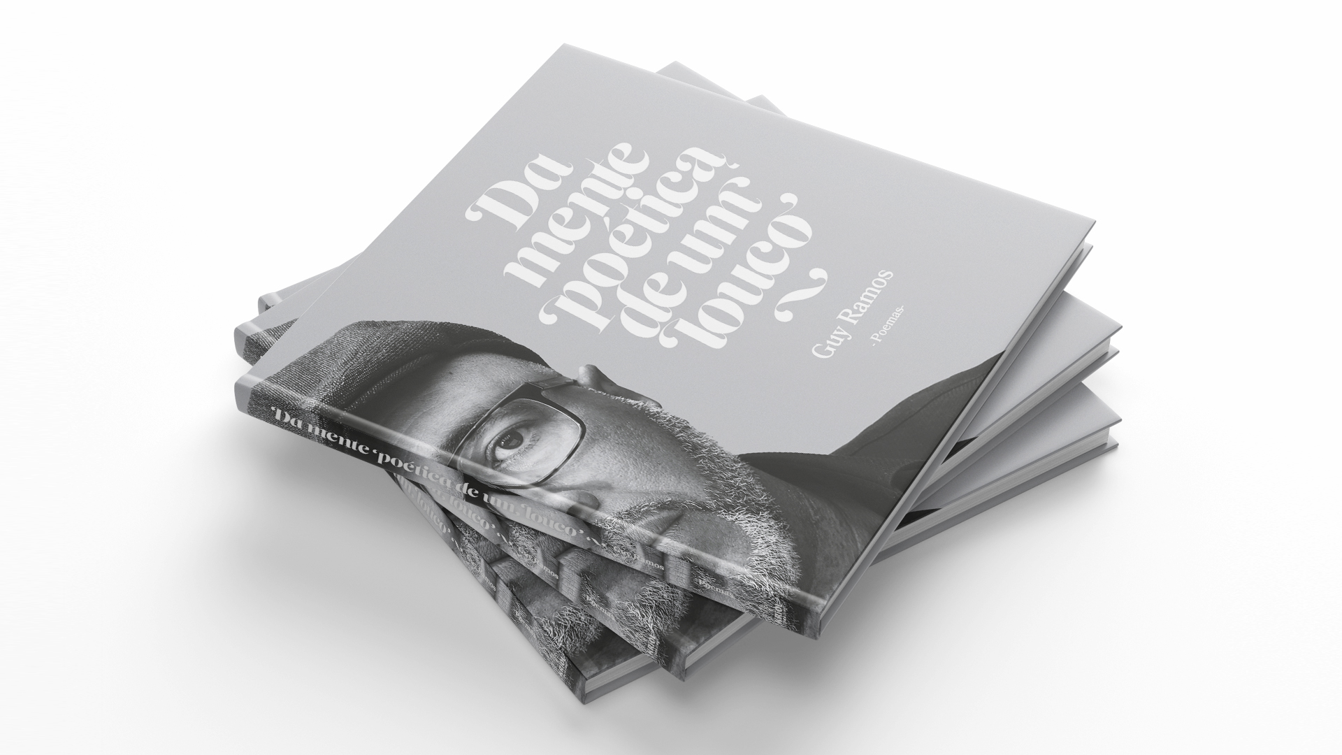 "Da Mente Poética de um Louco" book design.